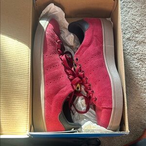 Nike Red and Black Suede Sneakers